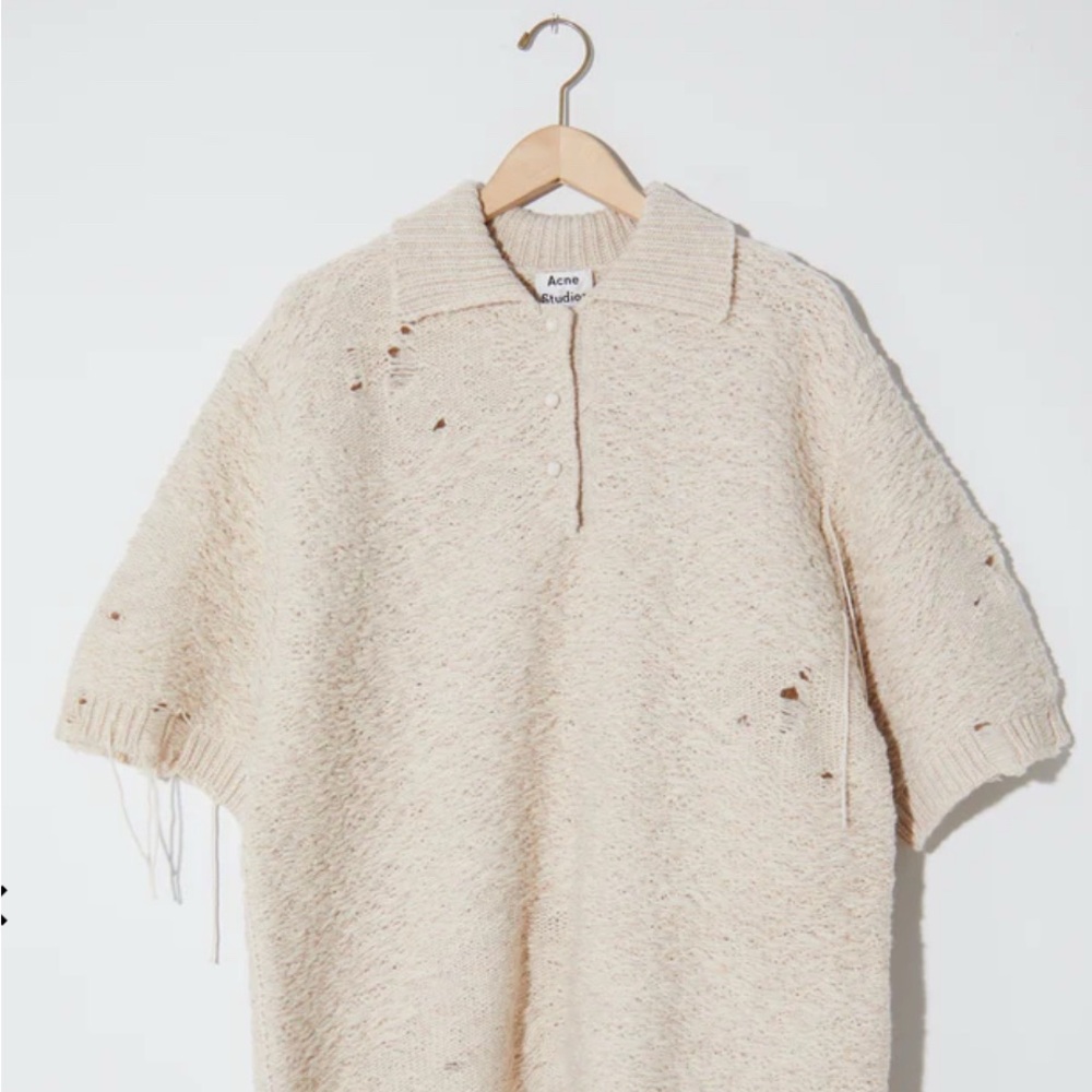 Acne Studios Sand Beige Knit Sweater